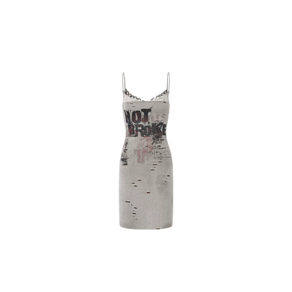 Light Lace Splicing Camisole Dress