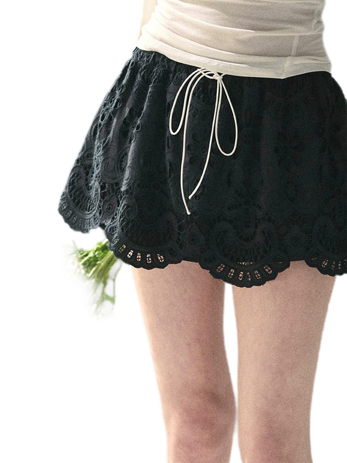 Lace A-Line Mini Skirt