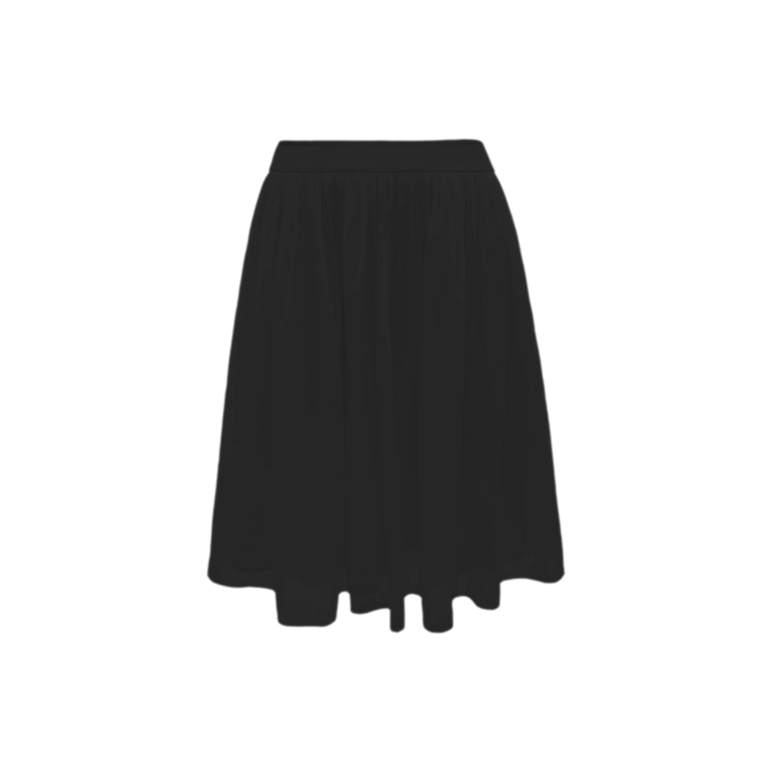 Pleated Chiffon Midi Skirt