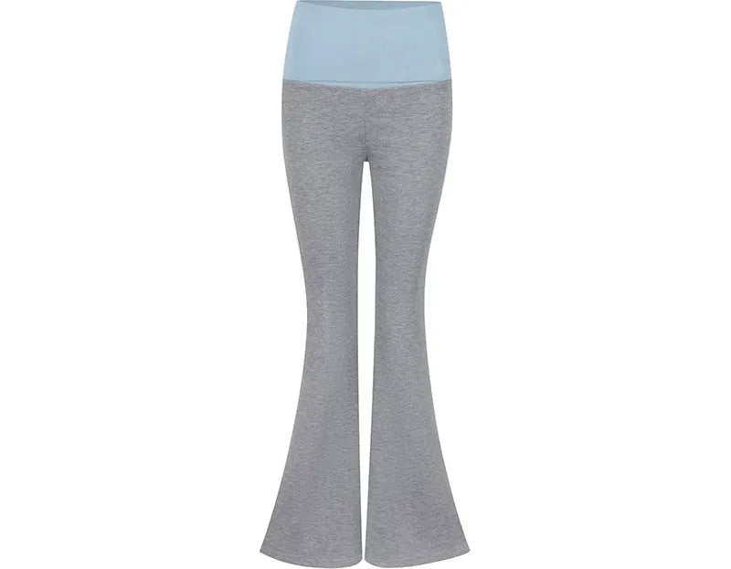 Rhinestone Flared Yoga Pants