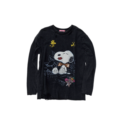 Vintage Washed Print T-Shirt