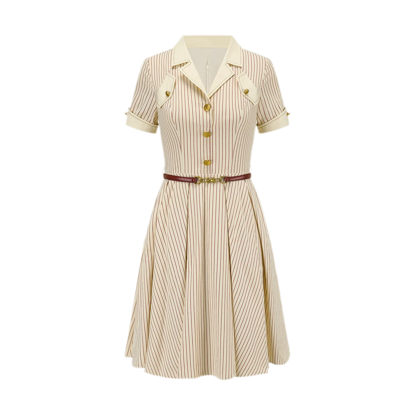 Vintage Striped Cotton Dress