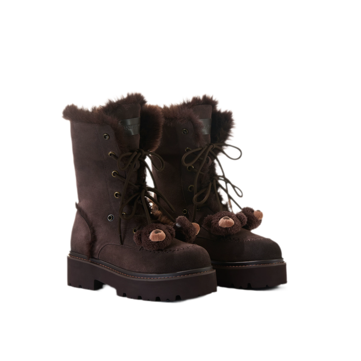 Plush Cuff Chunky Mid-Calf Boots