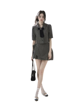 Dark Rock Gray Short Skirt / S