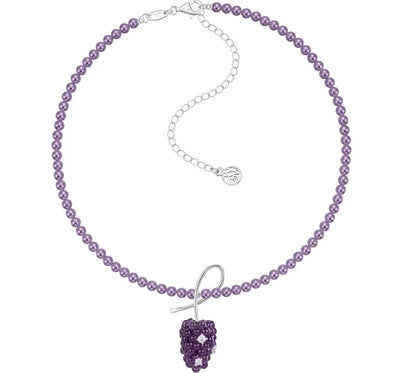Beaded Heart Pendant Necklace
