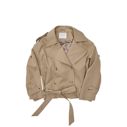 Double-Breasted Belted Trench Coat