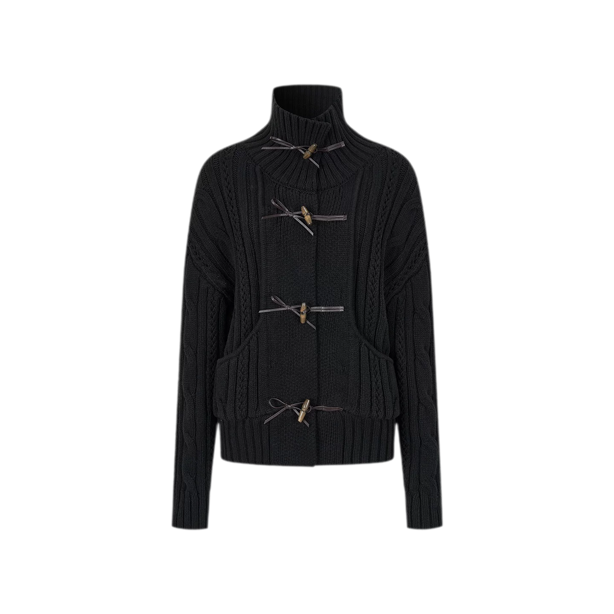 Cable Knit Cropped Cardigan