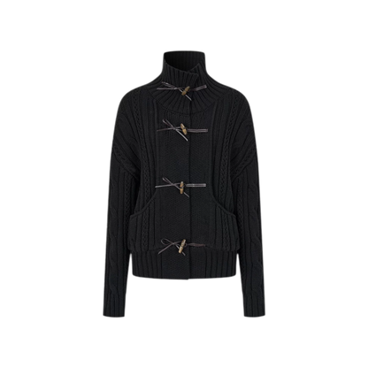 Cable Knit Cropped Cardigan