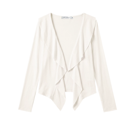 Ruffled Drape Knit Set