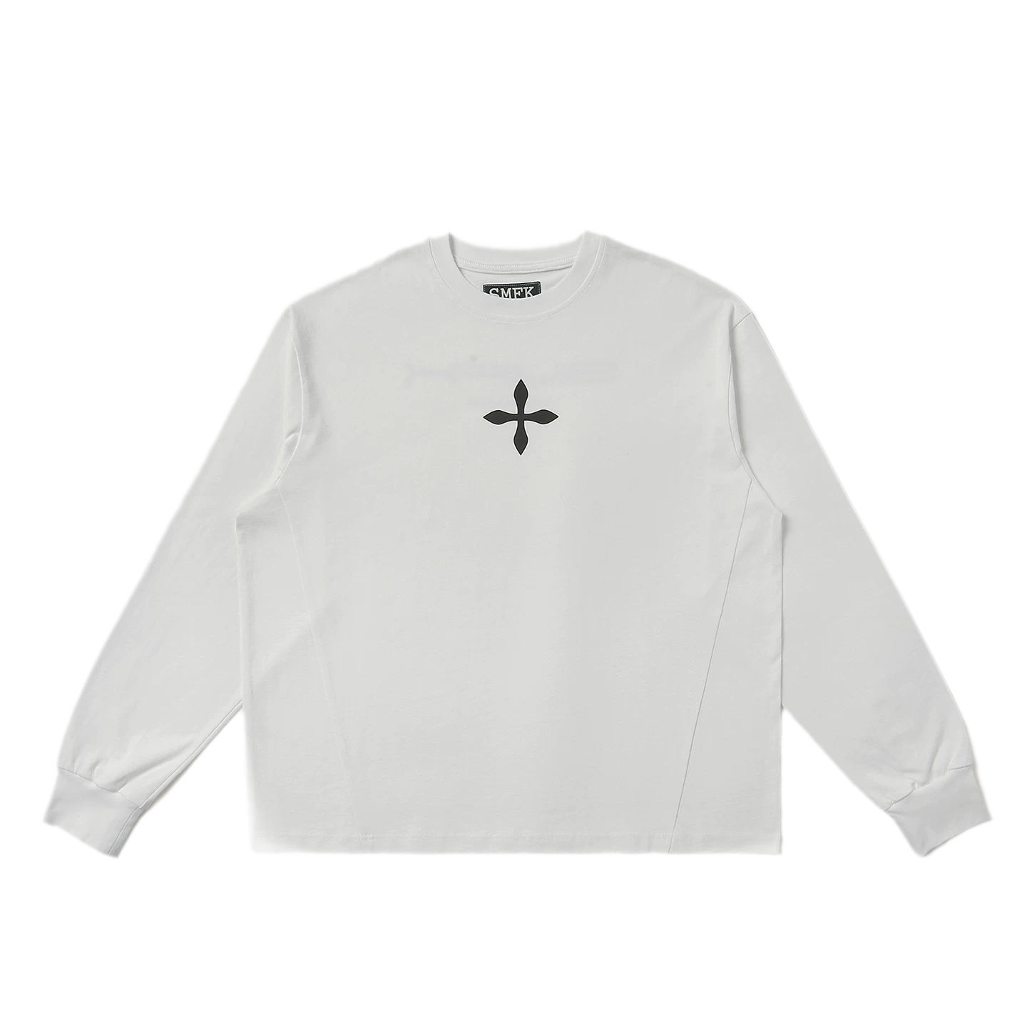 Cross Statue Oversized Long Sleeve Top