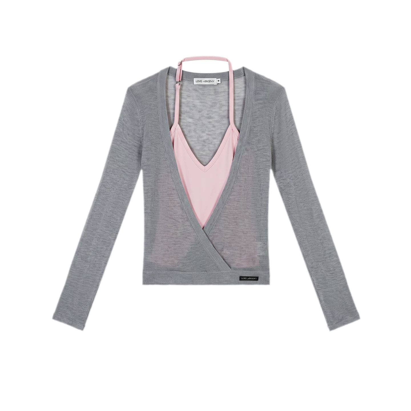 Lyocell Faux Two Knit