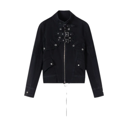 Detachable Washed Short Jacket