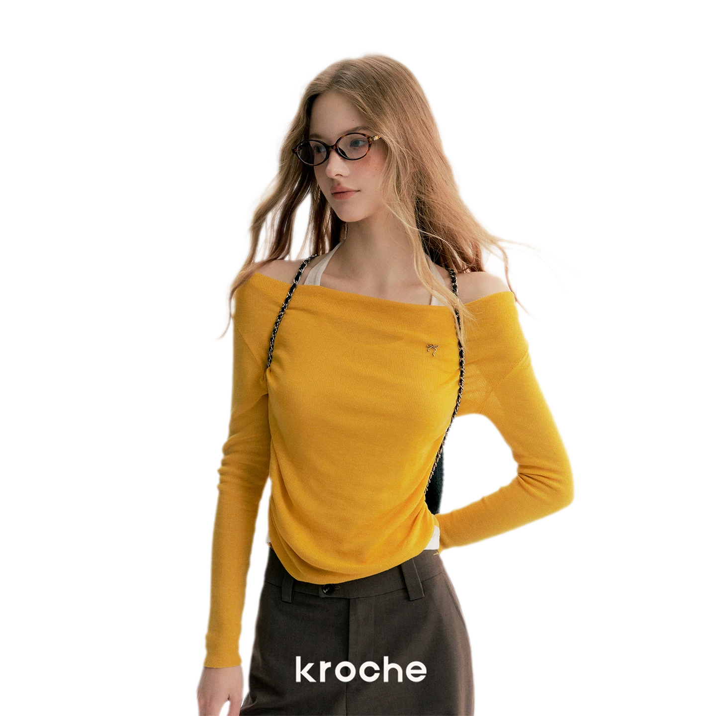 Lyocell Halter Knit Top