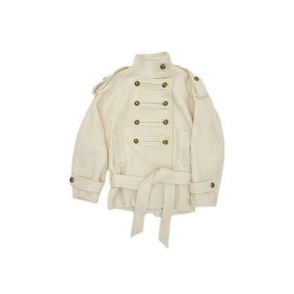 Wool Blend Napoleon Coat