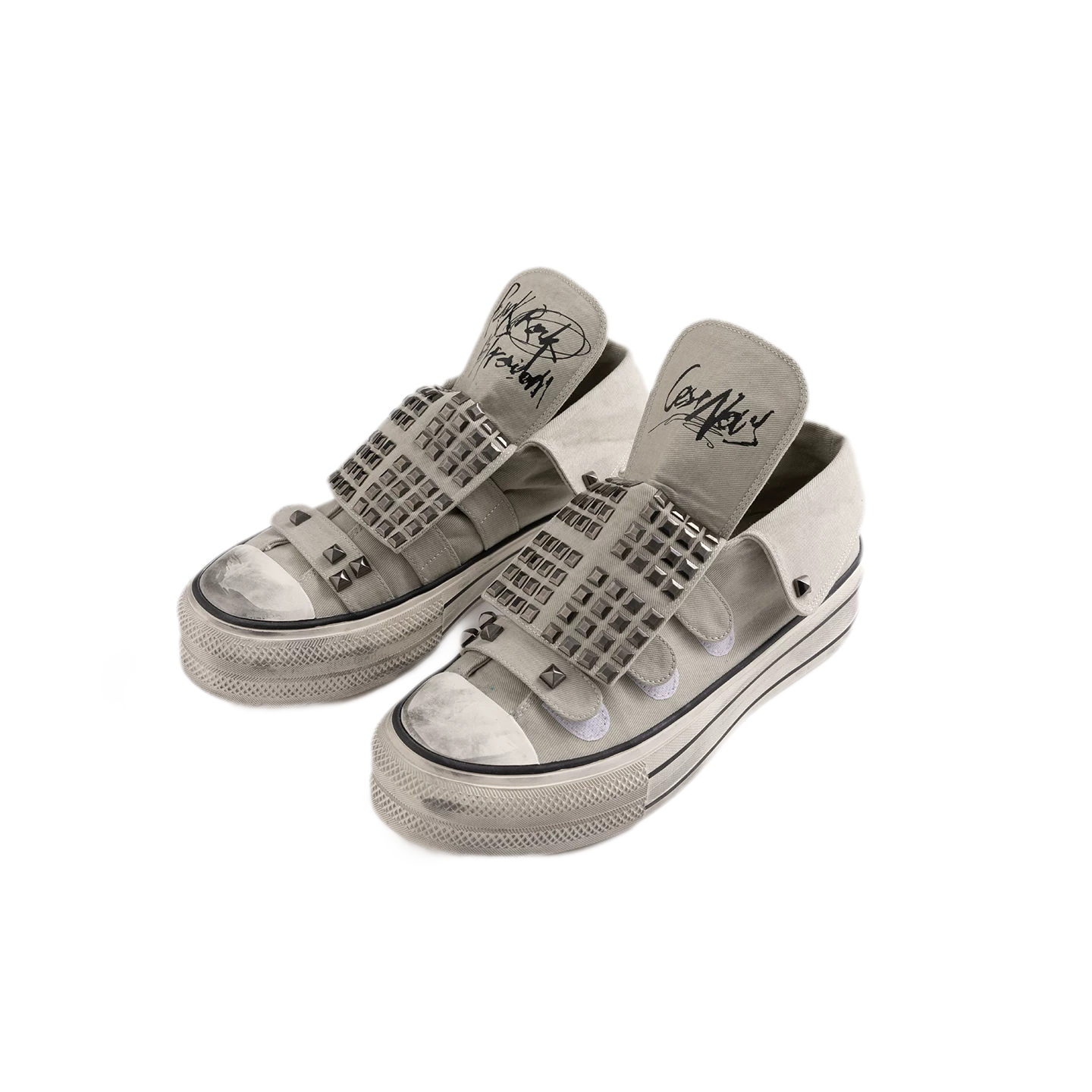 Punk Graffiti Canvas Sneakers