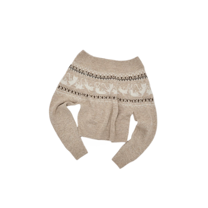 Haut en maille pour chat Fair Isle