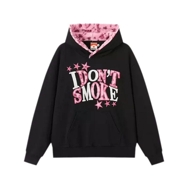 Fleece Faux-Fur Appliqué Hoodie