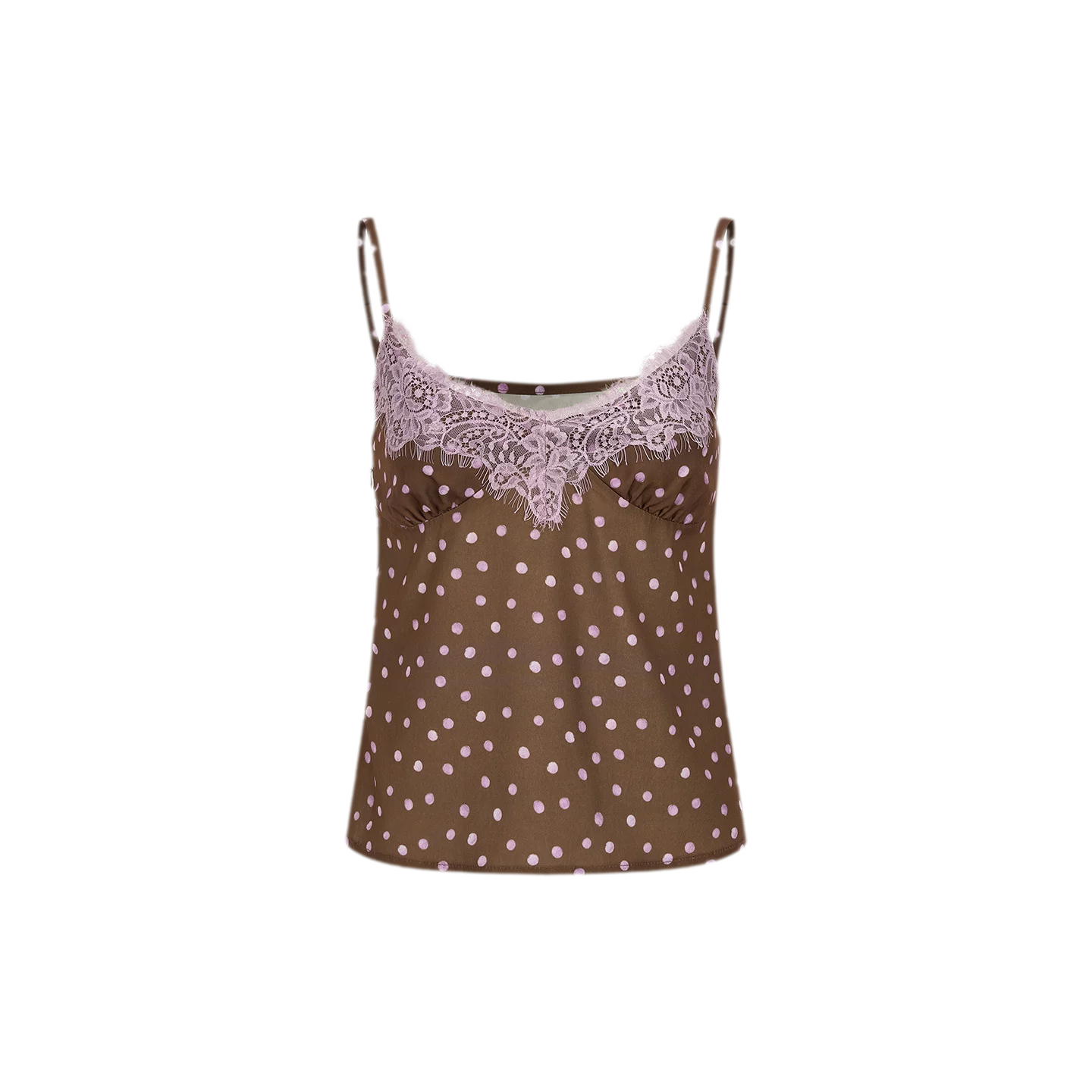 Southern France Polka Dot Lace Camisole &amp; Skirt