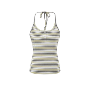 Green Striped Camisole / S