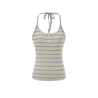 Green Striped Camisole / S