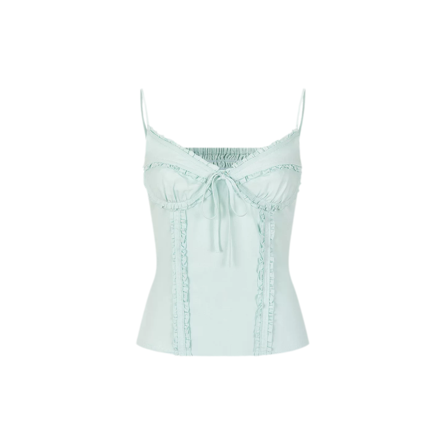 Semi-Sweet Design Bowknot Ruffle Camisole &amp; Skirt Set