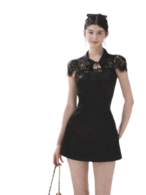 Tranquil Black Dress (Pre-sale) / XS