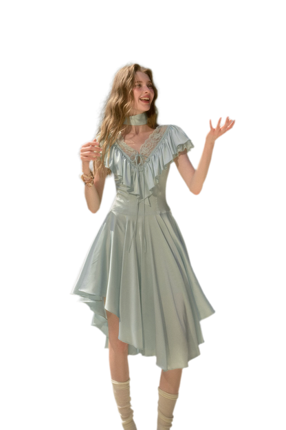 Lace V-Neck Dress
