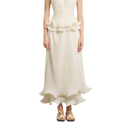 Cloud Pleated Corset Top