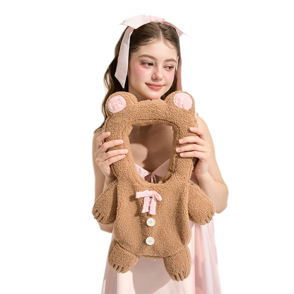 Teddy-Handtasche in Bärenform aus Sherpa