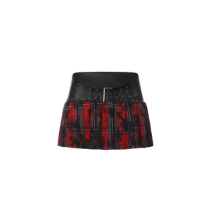 Red Short Skirt / SMALL