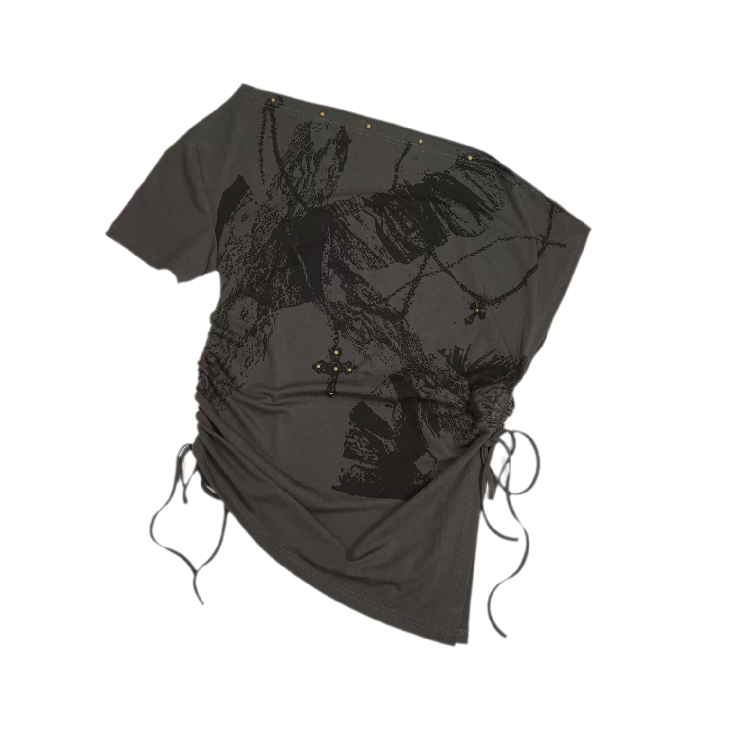 Distressed Punk Shoulder Tee