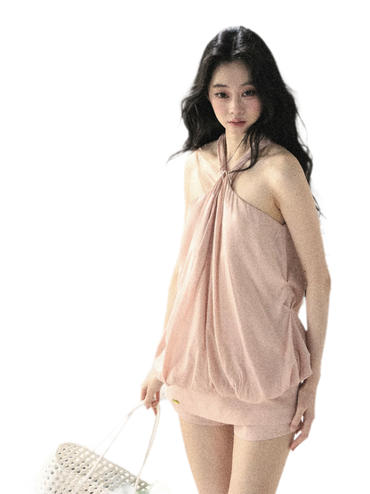 Misty Pink Culotte Set