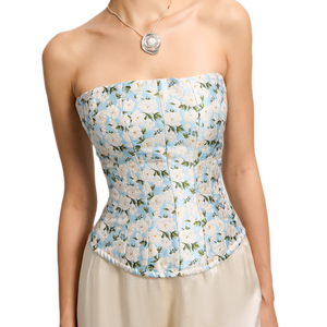 Jacquard Straight Neckline / S (C/D Cup, Waist 60-65)