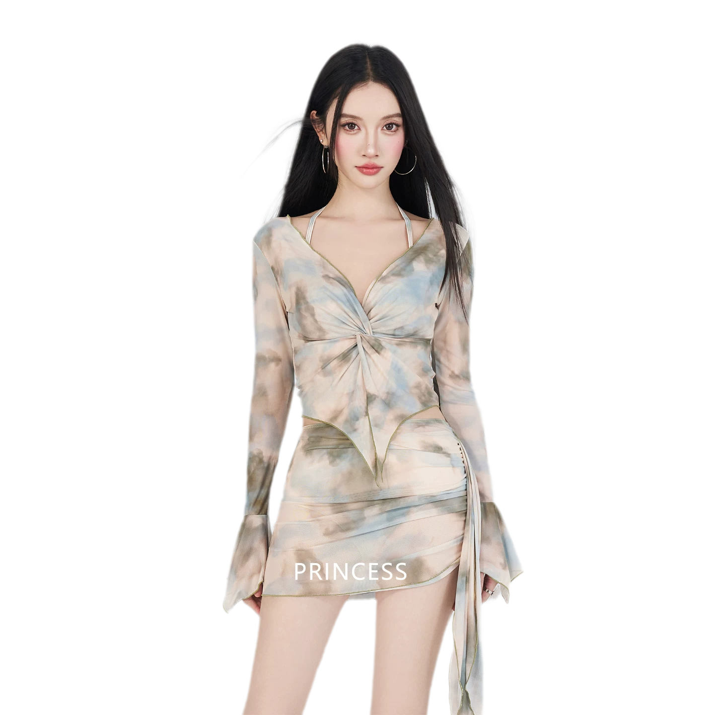 Sheer Layered Swim Set