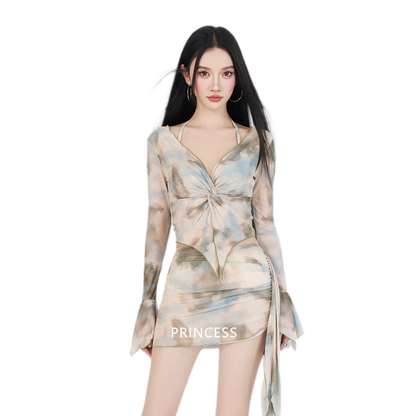 Sheer Layered Swim Set