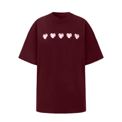 Silver Print Oversized T-Shirt