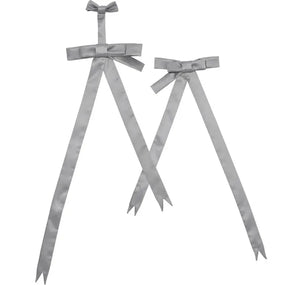 Detachable Gray Bow Set / S