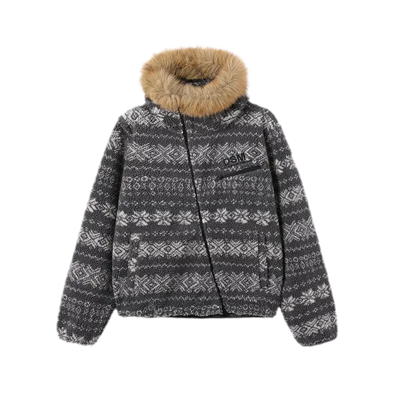 Nordic Jacquard Fleece Jacket