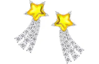 Crystal Star Stud Earrings