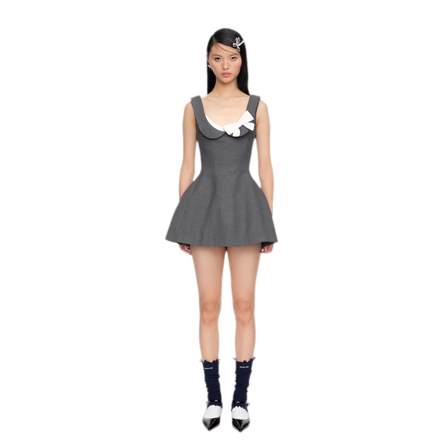 Elegant Side Bow A-Line Dress