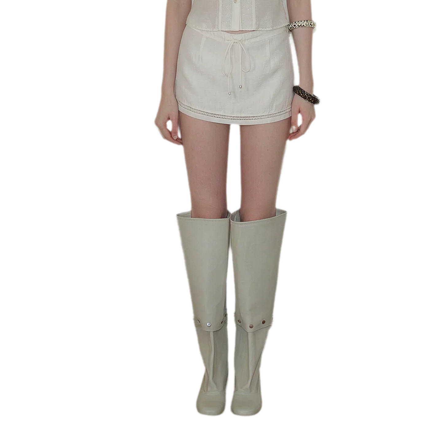 Acetate Blouse Skirt Set