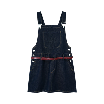 Raw Denim (Pinafore Dress) / M