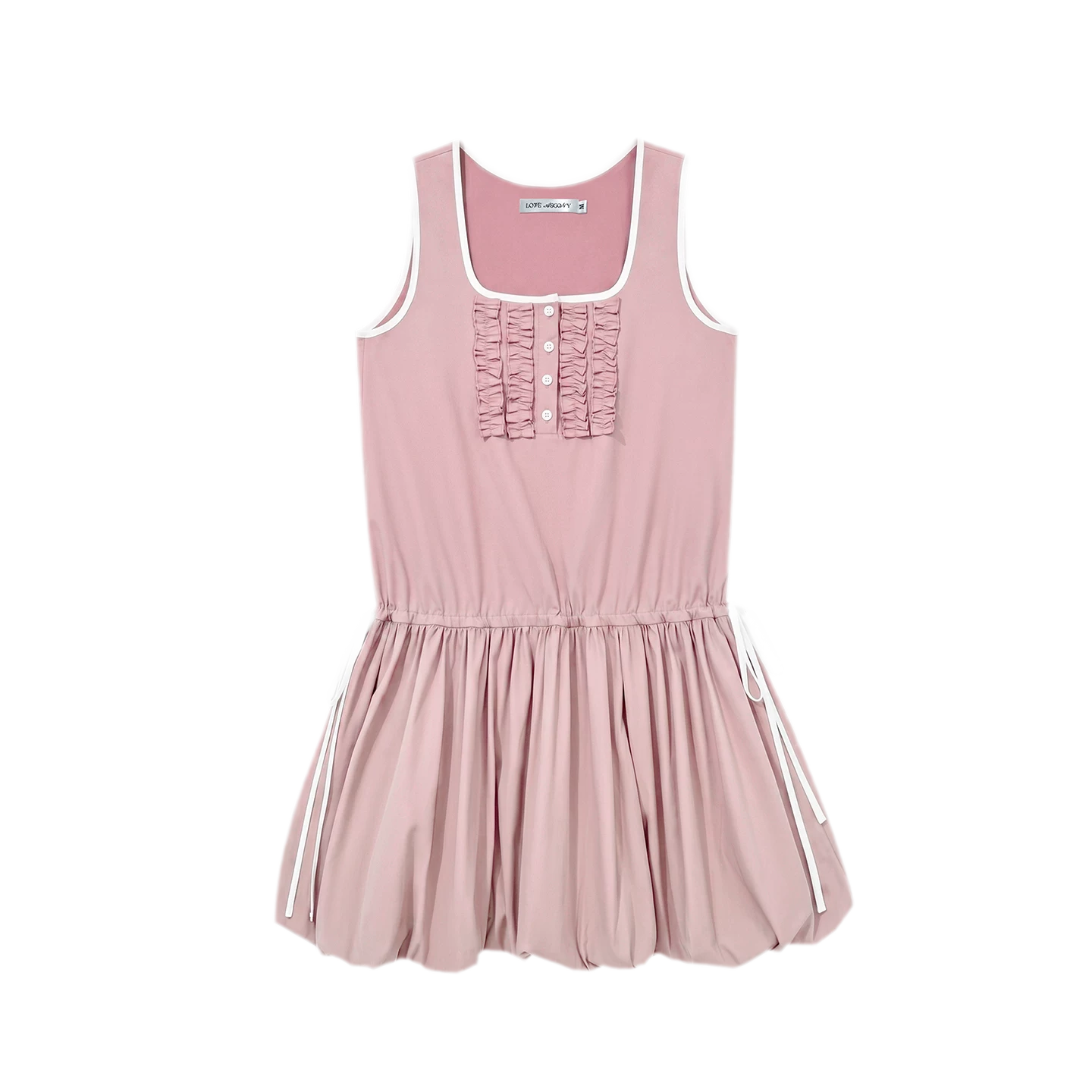 Ruched Lace Bubble Dress