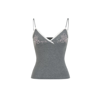 Beaded Lace Camisole Top