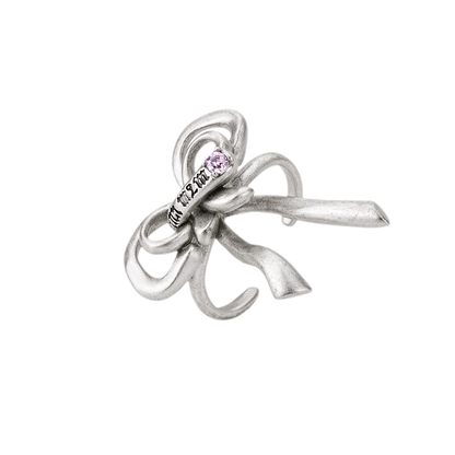 Vintage Bowknot Ring with Rhinestones