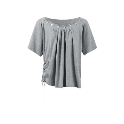 Modal Asymmetric Draped Top