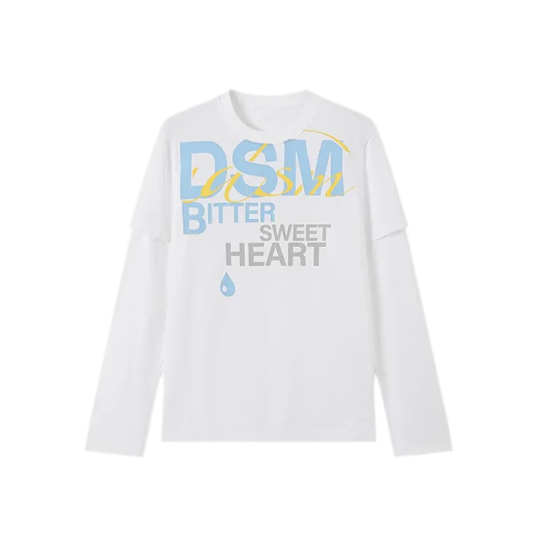Compact Cotton Faux-Layer T-Shirt