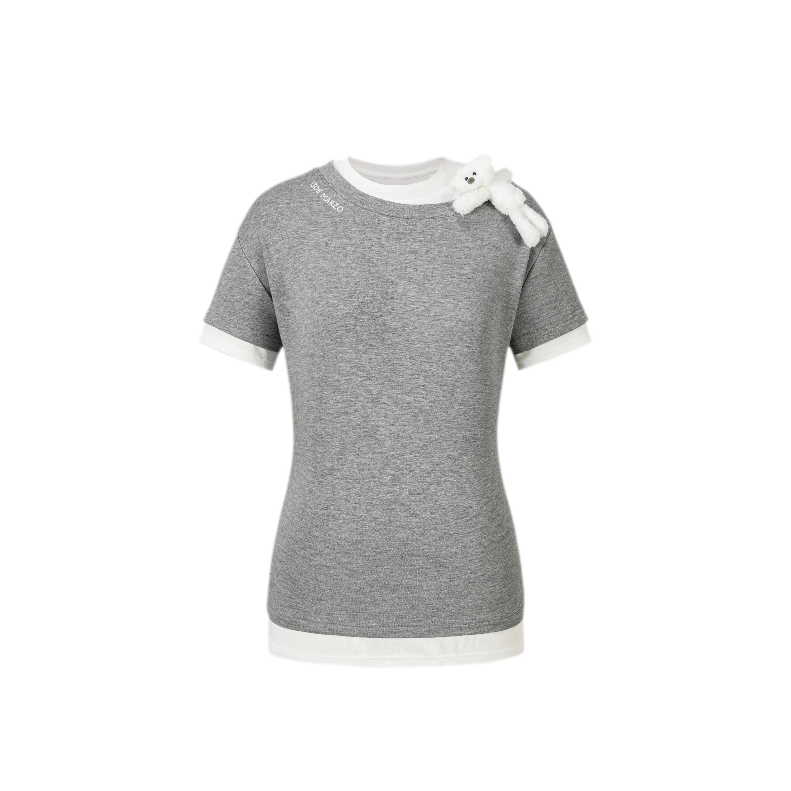 Off-Shoulder Layered Tee
