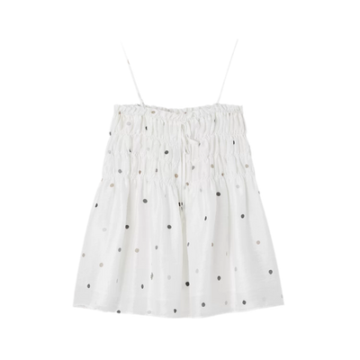 White Polka Dot (Cami) / S