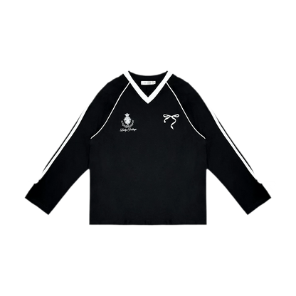 Blokette Jersey V-Neck Set